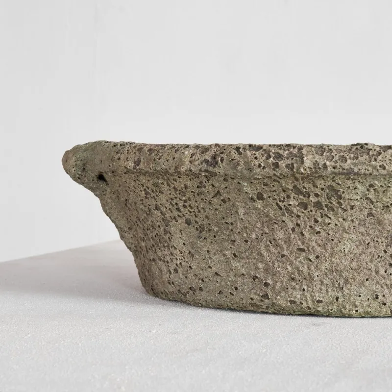 Pamono Large Brutalist Lava Glazed Planter, 1950s-1960s> Planters And Jardiniere