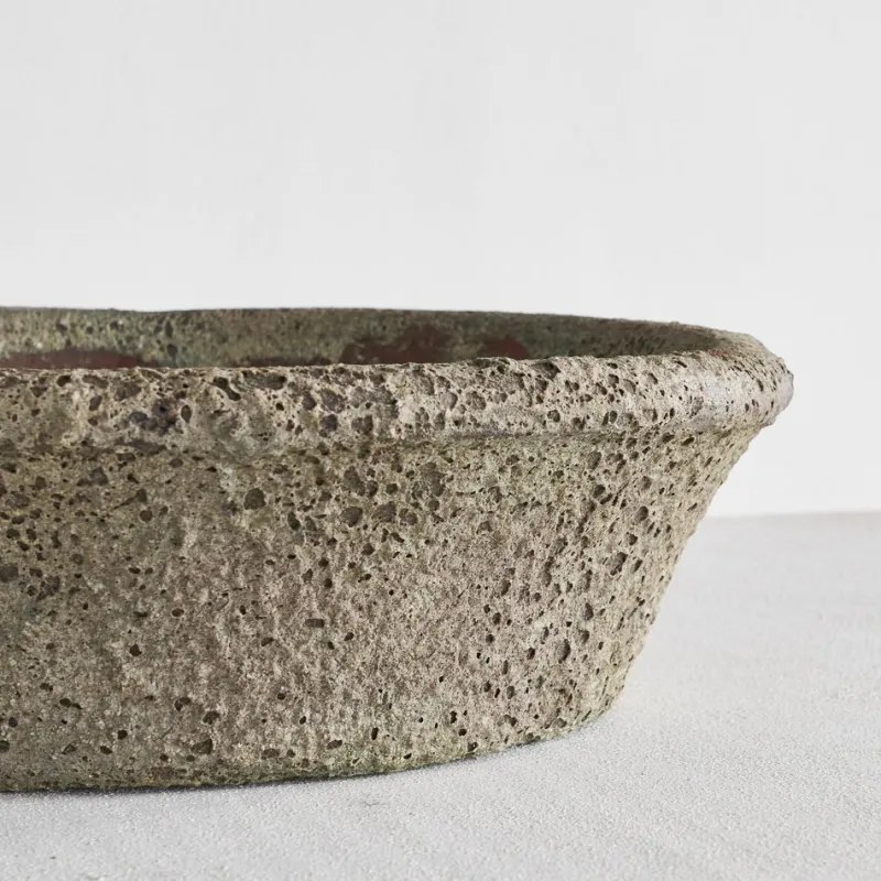 Pamono Large Brutalist Lava Glazed Planter, 1950s-1960s> Planters And Jardiniere