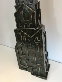Pamono Large Brutalist Wood Lamp from AR-BO><noscript><img width=