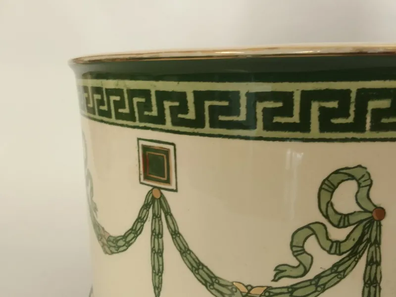 Pamono Large Cachepot from Villeroy & Boch, 1920s> Planters And Jardiniere