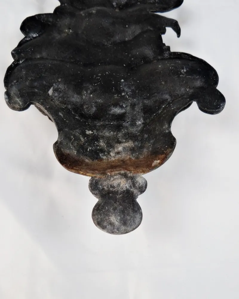 Online Pamono Large Cast Iron Holy Water Font with Cherubs and Crucifixes, 19th Century