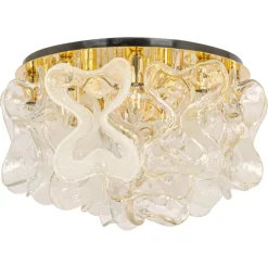 Pamono Large Catena Ceiling Light in Murano Glass from Kalmar, Austria, 1960s> Ceiling Lights