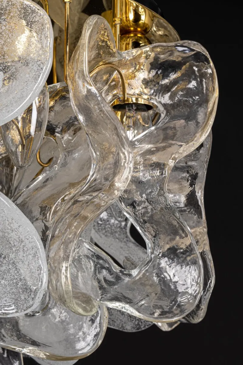 Pamono Large Catena Ceiling Light in Murano Glass from Kalmar, Austria, 1960s> Ceiling Lights