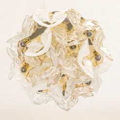 Pamono Large Catena Ceiling Light in Murano Glass from Kalmar, Austria, 1960s><noscript><img width=