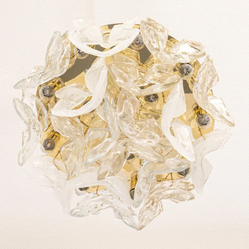 Pamono Large Catena Ceiling Light in Murano Glass from Kalmar, Austria, 1960s> Ceiling Lights