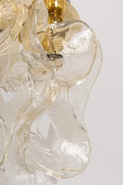 Pamono Large Catena Ceiling Light in Murano Glass from Kalmar, Austria, 1960s><noscript><img width=