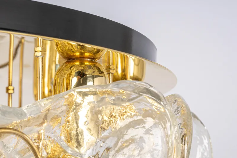 Pamono Large Catena Ceiling Light in Murano Glass from Kalmar, Austria, 1960s> Ceiling Lights