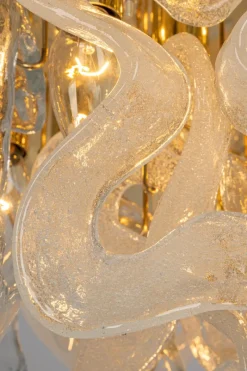 Pamono Large Catena Ceiling Light in Murano Glass from Kalmar, Austria, 1960s><noscript><img width=
