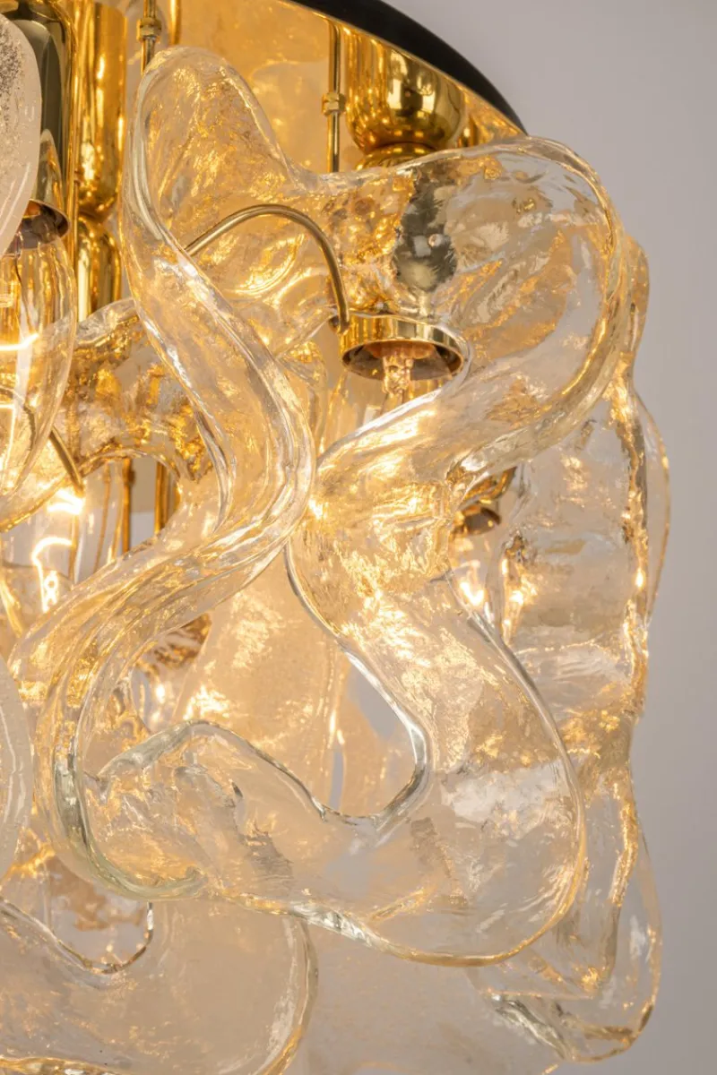 Pamono Large Catena Ceiling Light in Murano Glass from Kalmar, Austria, 1960s> Ceiling Lights