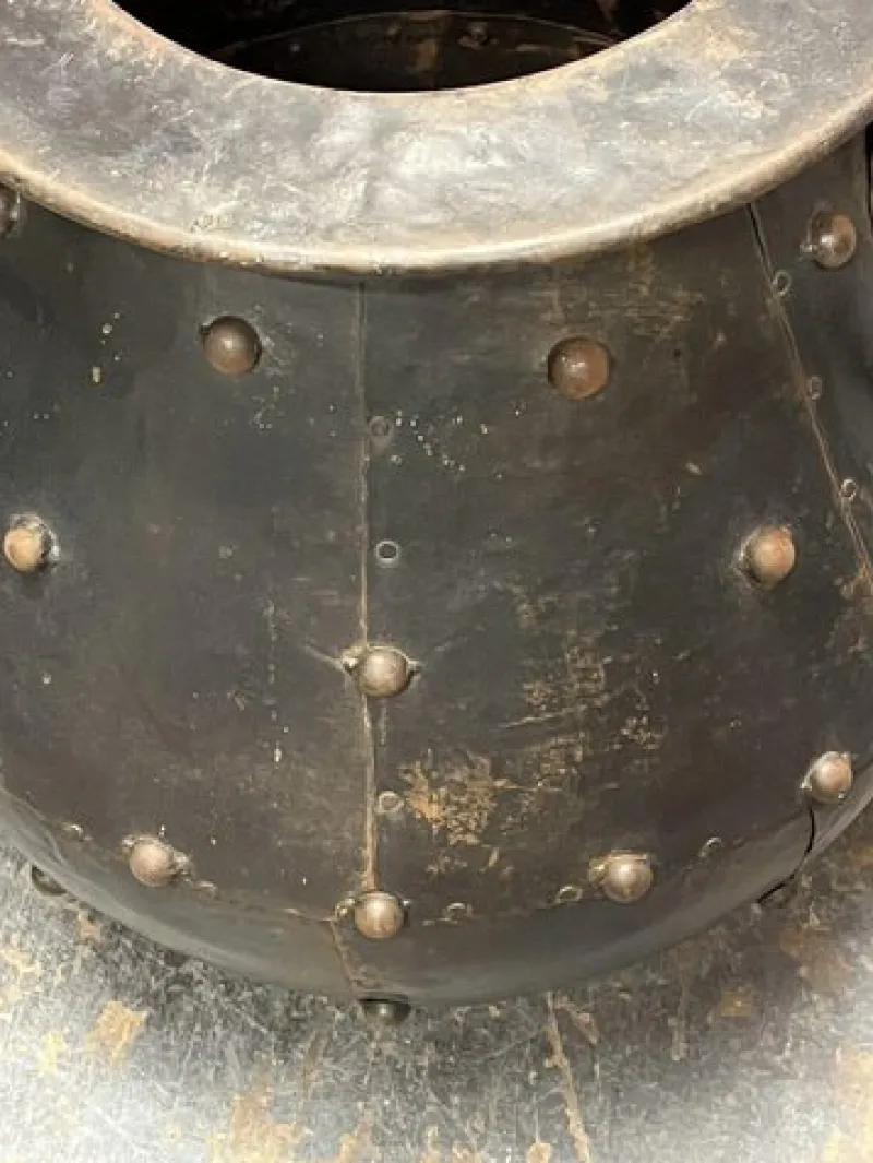 Pamono Large Cauldron Shaped Metal Planter> Garden Accessories