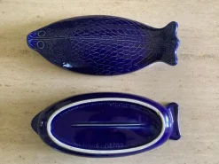 Pamono Large Ceramic Blue Fish from Environmental Ceramics, Inc., San Francisco, 1966><noscript><img width=