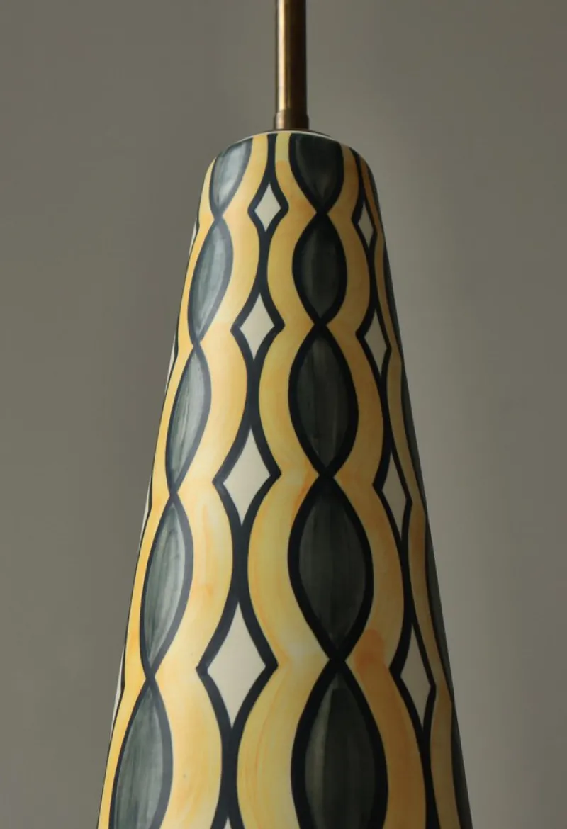Pamono Large Ceramic Floor Lamp by Rigmor Nielsen, 1960s> Table Lamps