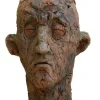 Pamono Large Ceramic Head Sculpture, 2010s> Sculpture