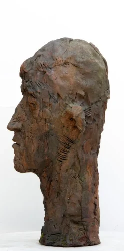 Pamono Large Ceramic Head Sculpture, 2010s><noscript><img width=