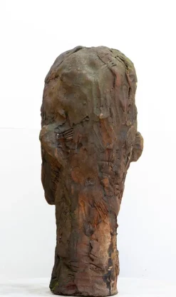 Pamono Large Ceramic Head Sculpture, 2010s><noscript><img width=