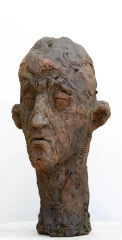 Pamono Large Ceramic Head Sculpture, 2010s><noscript><img width=