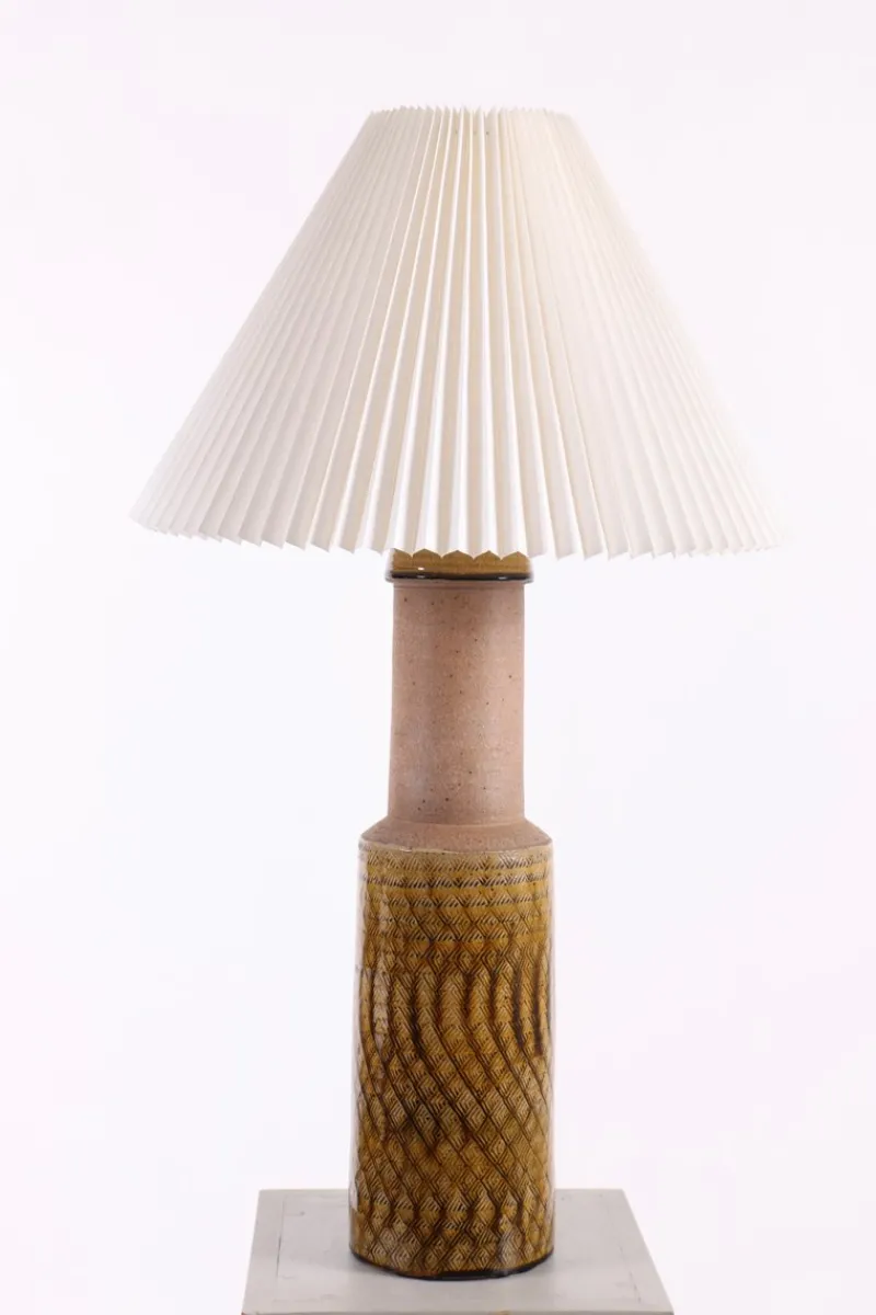Discount Pamono Large Ceramic Table Lamp from Nils Kähler, Denmark, 1970s