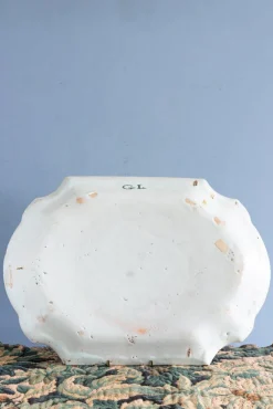 Hot Pamono Large Chinoiserie Dish by Rouen Faience