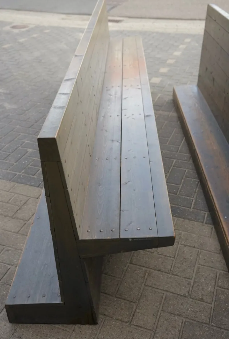 Best Pamono Large Church Bench by Dom Hans van der Laan, 1964