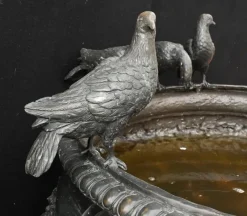 Pamono Large Classical Italian Bronze Bird Fountain Statue><noscript><img width=