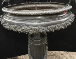 Pamono Large Classical Italian Bronze Bird Fountain Statue><noscript><img width=