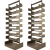 Hot Pamono Large Congress Bookcases by Lips Vago for Leon Phillips, 1960s, Set of 2