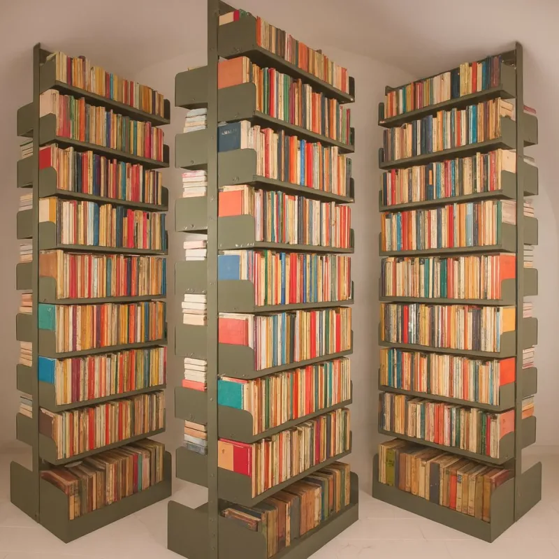 Hot Pamono Large Congress Bookcases by Lips Vago for Leon Phillips, 1960s, Set of 2