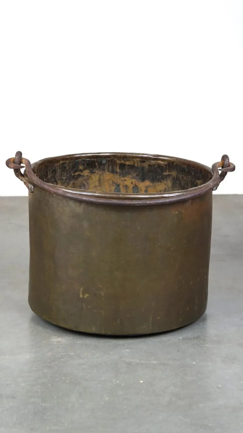 Pamono Large Copper Fireplace with Handle> Fireplaces And Mantels