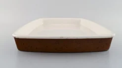 Pamono Large Coq Oven Proof Tray in Glazed Stoneware by Stig Lindberg for Gustavsberg, 1960s><noscript><img width=