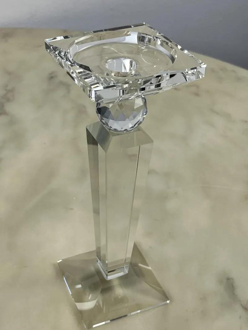 Hot Pamono Large Crystal Candelabra, Austria, 1980s, Set of 2