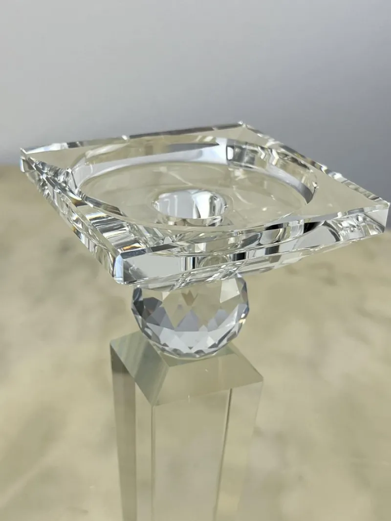 Hot Pamono Large Crystal Candelabra, Austria, 1980s, Set of 2