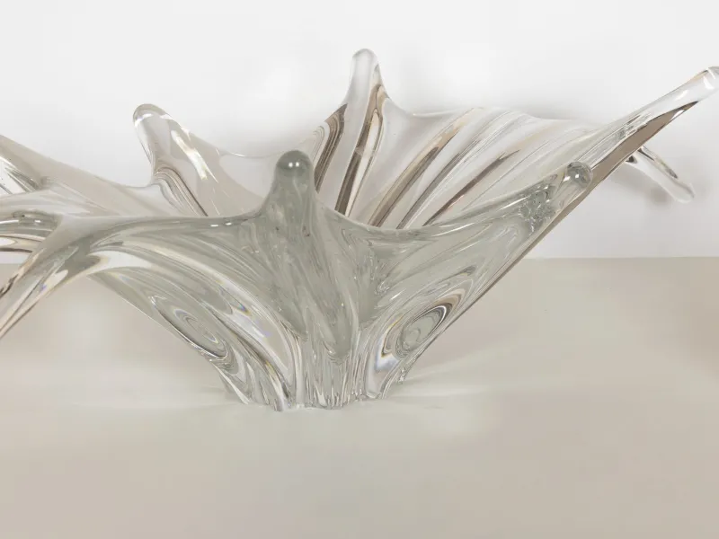 Pamono Large Crystal Centerpiece Bowl by Baccarat, 1920s> Bowls