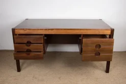 New Pamono Large Danish Executive Desk in Rosewood by Christian Linneberg, 1960