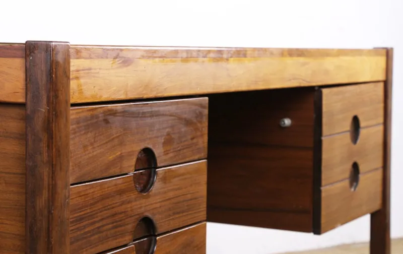 New Pamono Large Danish Executive Desk in Rosewood by Christian Linneberg, 1960