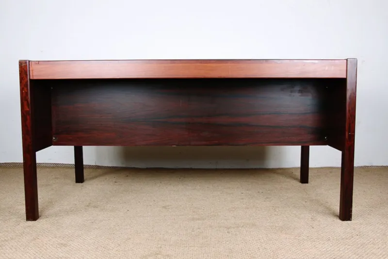New Pamono Large Danish Executive Desk in Rosewood by Christian Linneberg, 1960