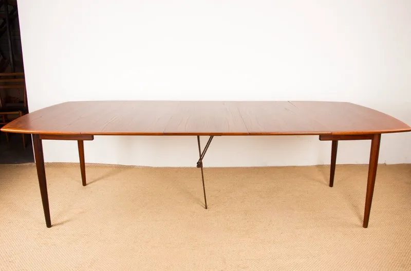 Best Pamono Large Danish Teak Extendable Dining Table by Henry Walter Klein for Bramin, 1960s