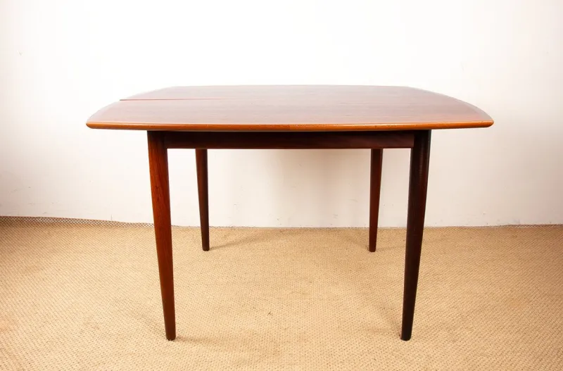 Best Pamono Large Danish Teak Extendable Dining Table by Henry Walter Klein for Bramin, 1960s