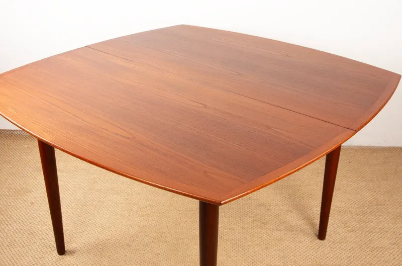 Best Pamono Large Danish Teak Extendable Dining Table by Henry Walter Klein for Bramin, 1960s