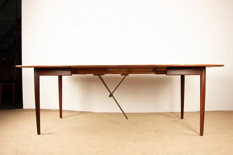 Best Pamono Large Danish Teak Extendable Dining Table by Henry Walter Klein for Bramin, 1960s