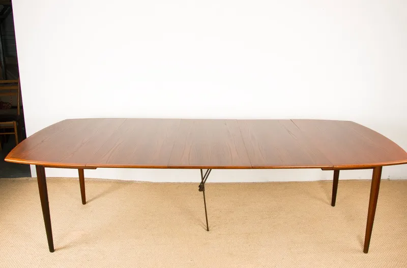 Best Pamono Large Danish Teak Extendable Dining Table by Henry Walter Klein for Bramin, 1960s