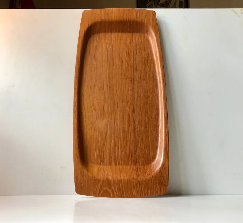 Pamono Large Danish Teak Serving Tray from Langva, 1960s> Trays