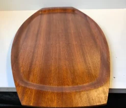 Pamono Large Danish Teak Veneer Serving Tray from Silva, 1960s> Trays
