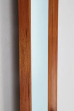 Outlet Pamono Large Danish Wall Mirror in Teak, 1960s