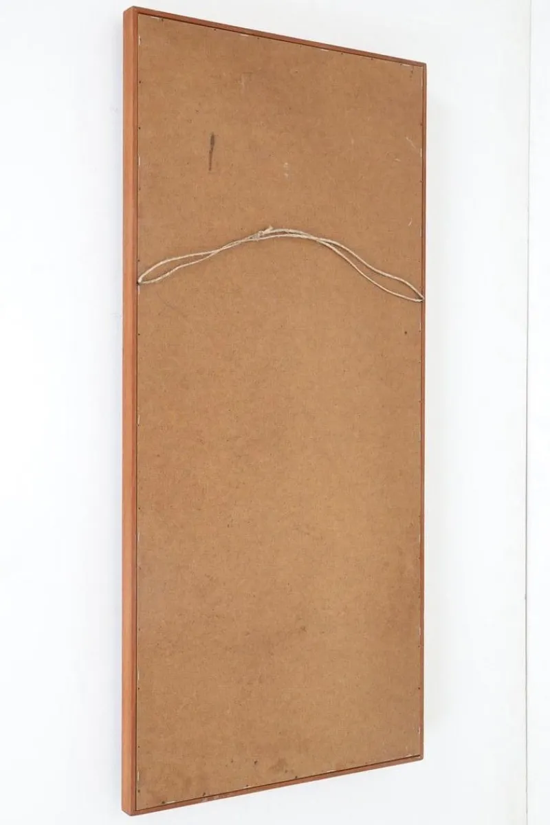 Outlet Pamono Large Danish Wall Mirror in Teak, 1960s