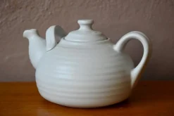 Online Pamono Large Danish White Ceramic Teapot in Scandinavian Bohemian Style