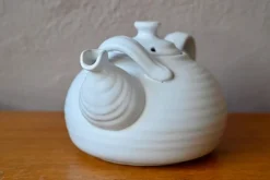 Online Pamono Large Danish White Ceramic Teapot in Scandinavian Bohemian Style