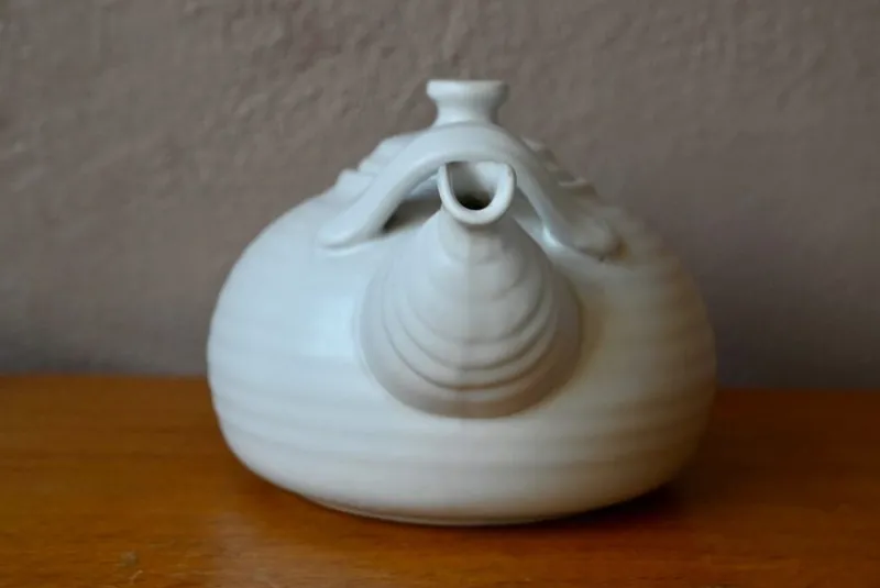 Online Pamono Large Danish White Ceramic Teapot in Scandinavian Bohemian Style