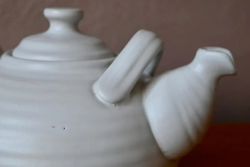 Online Pamono Large Danish White Ceramic Teapot in Scandinavian Bohemian Style