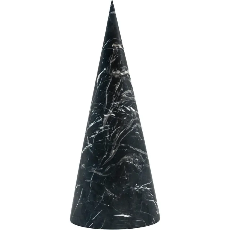 Best Pamono Large Decorative Cone in Black Marquina Marble