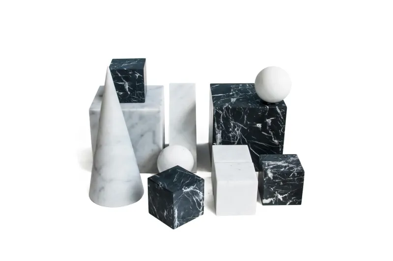 Best Pamono Large Decorative Cone in Black Marquina Marble